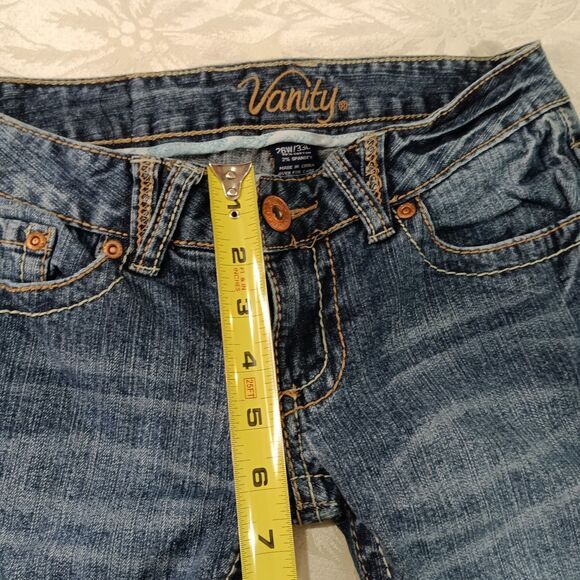 Vanity Kennedy Jeans Womens 26W/33L Lowrise Stretchy Bootcut Flare Y2K - Picture 10 of 12